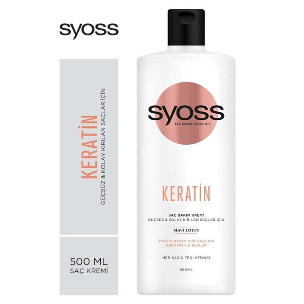 Syoss Keratin Mükemmelliği Saç Kremi 500 Ml Şampuan ve Saç Kremi Fiyatı