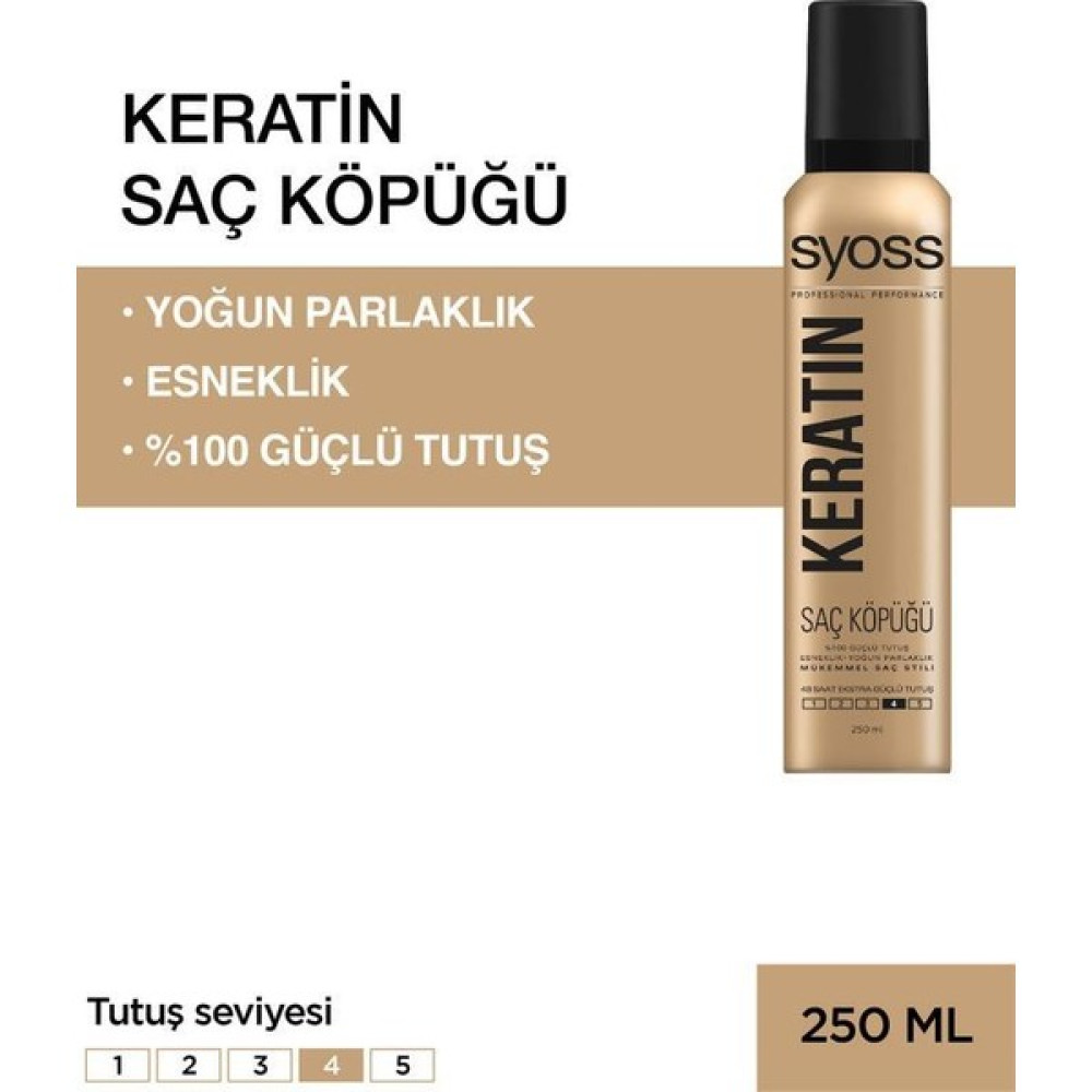 Syoss Keratin Saç Köpüğü 250 ml Saç Şekillendirici Köpük Fiyatı