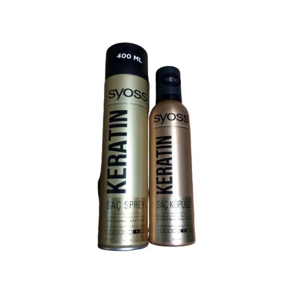 Syoss Keratin Saç Spreyi 400 ml + Syoss Saç Köpüğü 250 ml Saç Şekillendirici Sprey Fiyatı