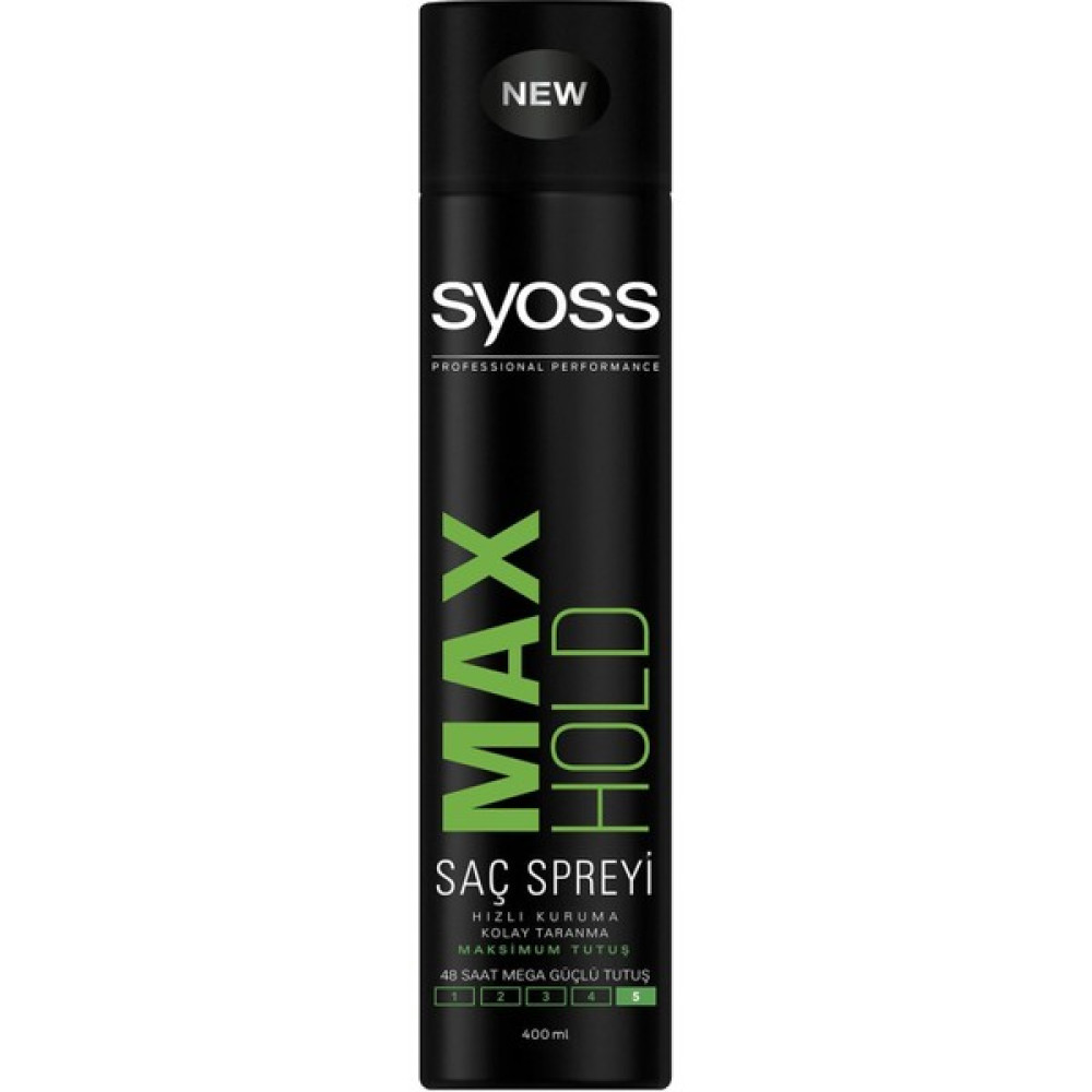 Syoss Max Hold Saç Spreyi 400 ml Kategori: Saç Spreyi Saç Şekillendirici Sprey Fiyatı