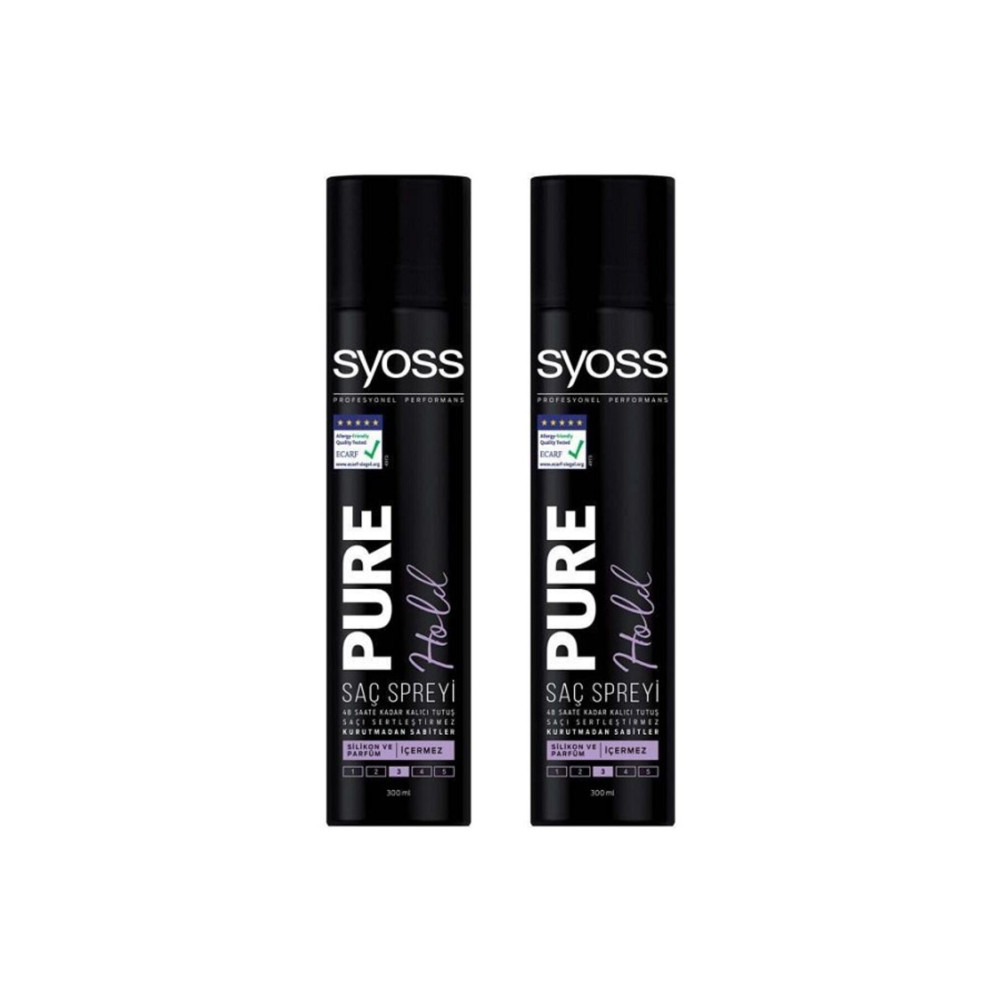 Syoss Pure Hold Saç Spreyi 300 ml X 2 Adet Saç Şekillendirici Sprey Fiyatı