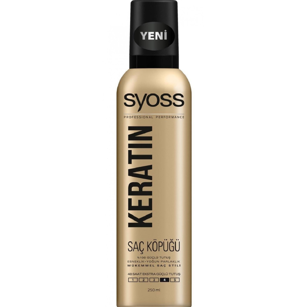 Syoss Sac Kopugu Keratin Guclu Tutus 250 Ml Saç Şekillendirici Köpük Fiyatı