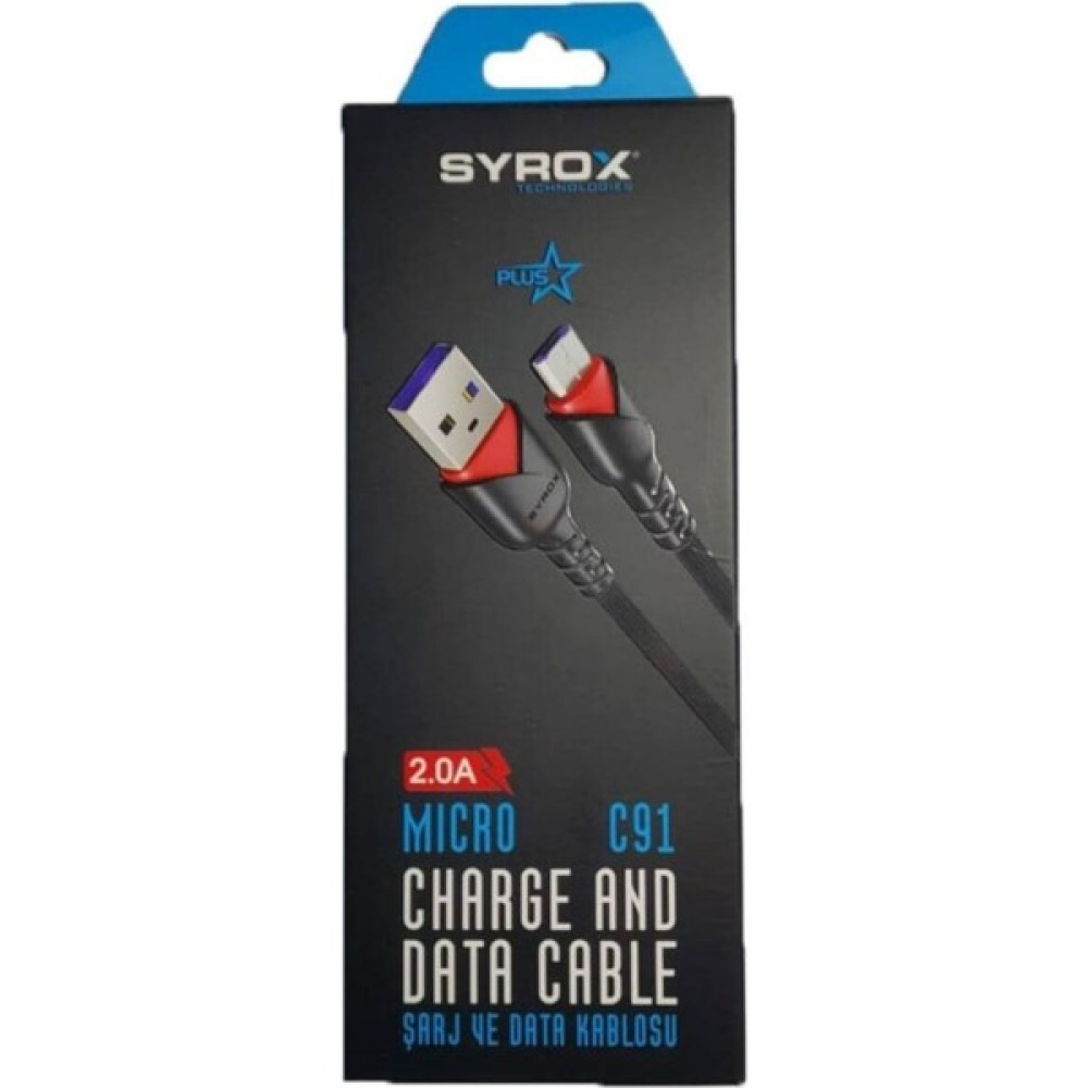 Syrox 2.0A Mıcro Şarj ve Data Kablosu Oto Boyaları Fiyatı