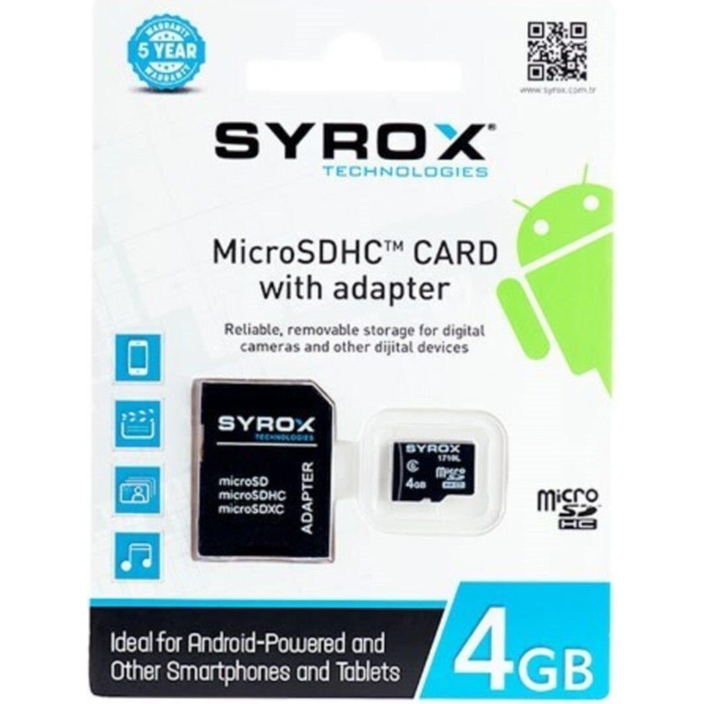 Syrox Hafıza Kartı ( Sd Kart ) 4gb Mc4 Hafıza Kartları Fiyatı