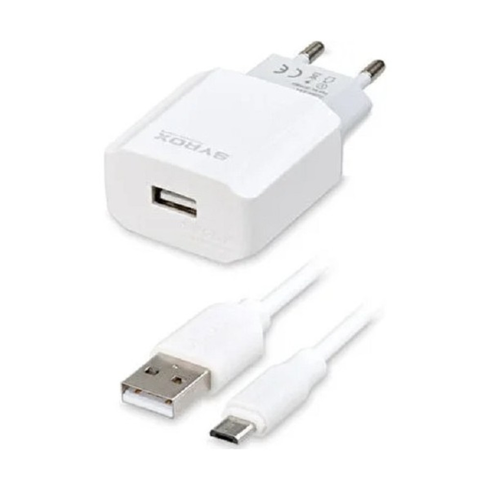 Syrox J47 2.6A Micro USB Duvar Şarjı ve Micro USB Kablo Seti - Gümüş Cep Telefonu Şarj Cihazı Fiyatı