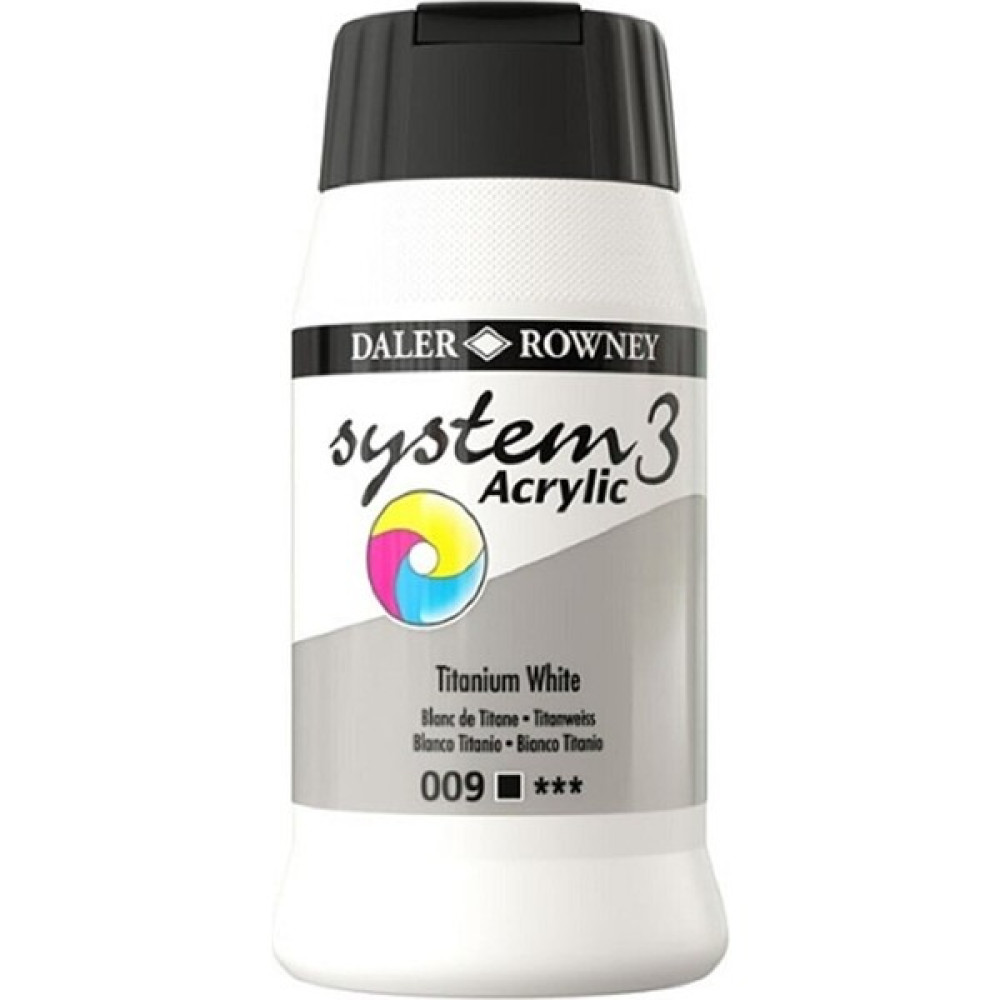 System 3 Akrilik Boya 500ML 009 Titanium White Akrilik Boya Fiyatı