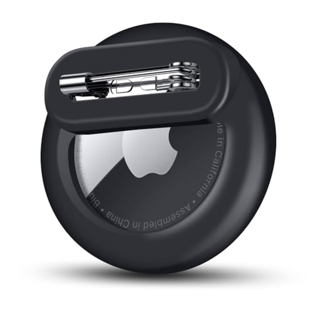 SZJCLTD Apple AirTag Holder for Kids with Pin, Safe Hidden Lightweight GPS Tracker for Kids Compatible with Apple Air Tags for Child, Elderly, Pets Collar, Shoes (Black, 1 Pack) GPS Devices Fiyatı