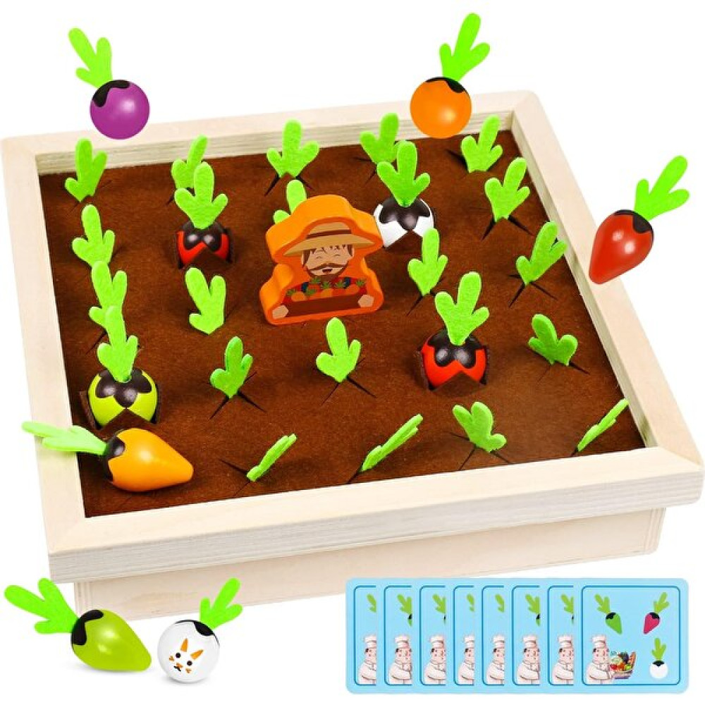Szjiede Montessori Oyuncakları Havuç Hasat Oyunu Ahşap Oyuncak Şekil Renk Ayırma Eşleştirme Bulmaca Ince Motor Becerileri Hafıza Oyunu Çocuklar Içi... Eğitici Oyuncak Fiyatı