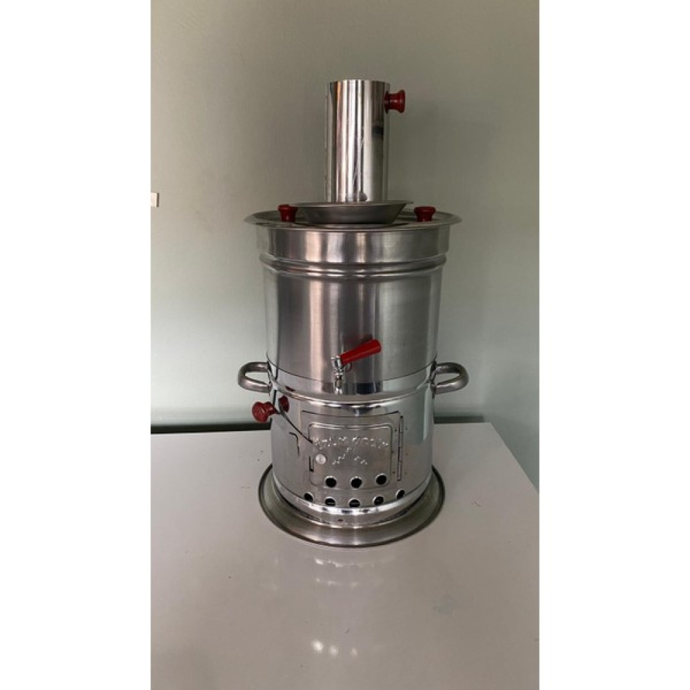 SZR H&G Home Garden Odunlu Semaver 5 Lt Tek Musluklu - Krom Bahçe Aksesuarı Fiyatı