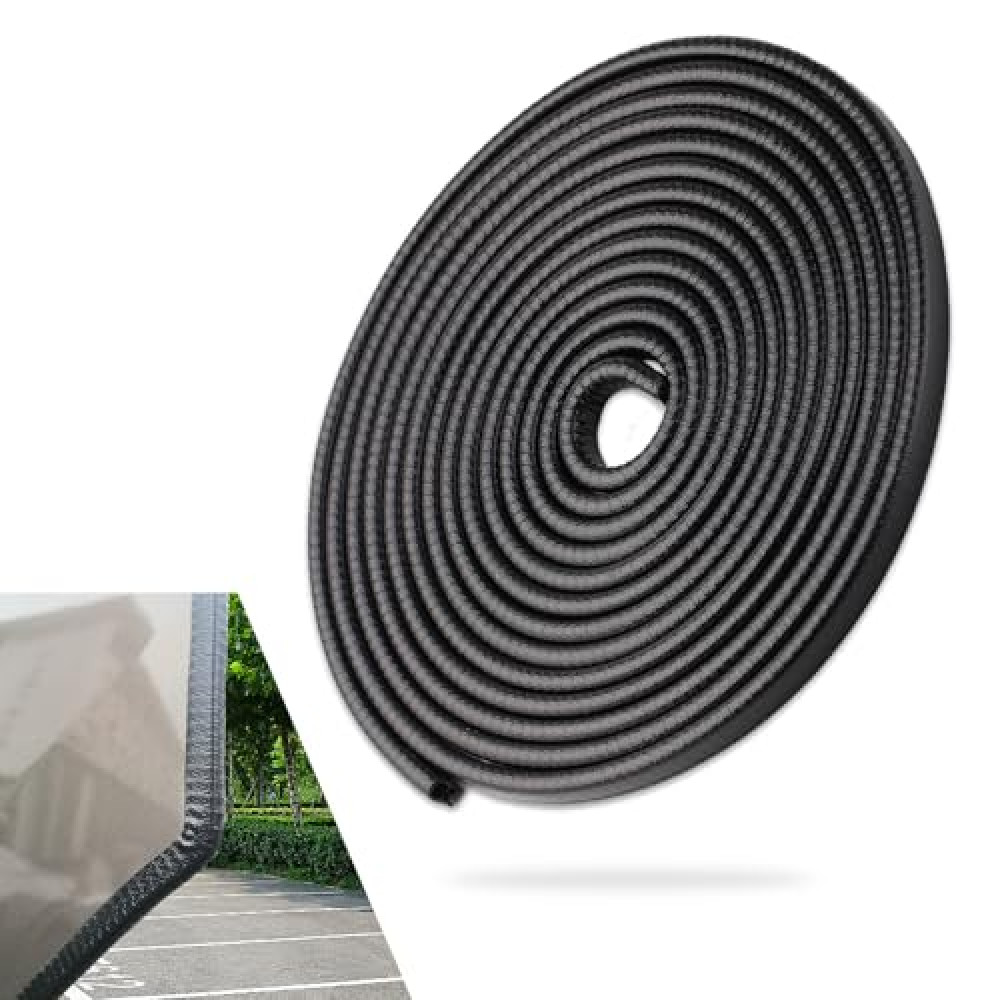 SZTJHN 16.4 Ft Car Door Edge Guards, Rubber Edge Trim, Cars Door Edge Guard Protector Easy to Cut, Universal Fit for Most Vehicles, Paint Protection for Trucks, SUVs, and Sedans, No Glue Required