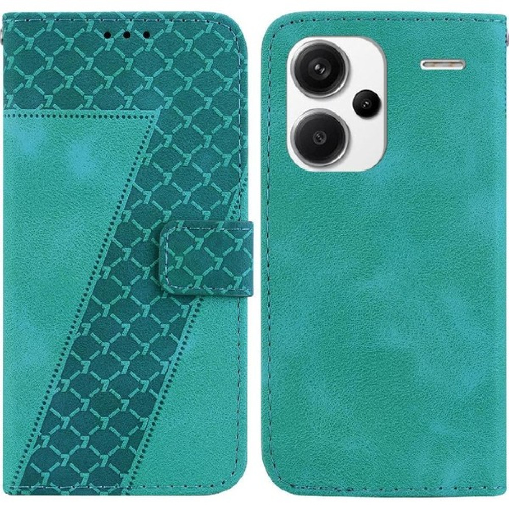 SZY Mall Xiaomi Redmi Için Not 13 Pro Artı Flip Folio Kapak Cüzdan Kabartmalı Pu Kılıf (Yurt Dışından) - Yeşil Cep Telefonu Kılıfı Fiyatı