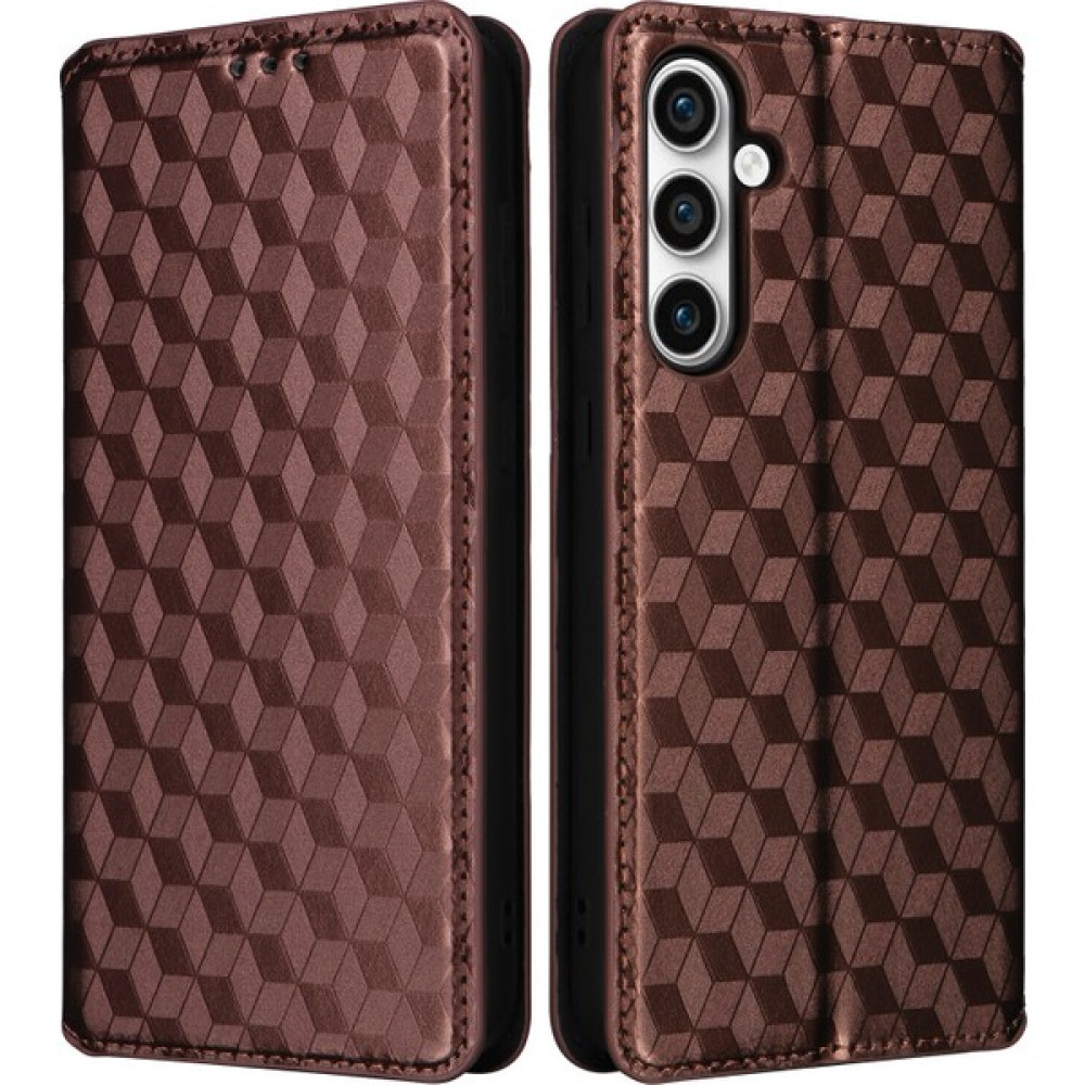SZY Market Samsung Galaxy S23 Fe ile Uyumlu Cüzdan Hakiki Deri Darbeye Dayanıklı Tpu Kılıf Dayanıklı Flip Kitap Katlama Standı (Yurt Dışından) Cep Telefonu Kılıfı Fiyatı