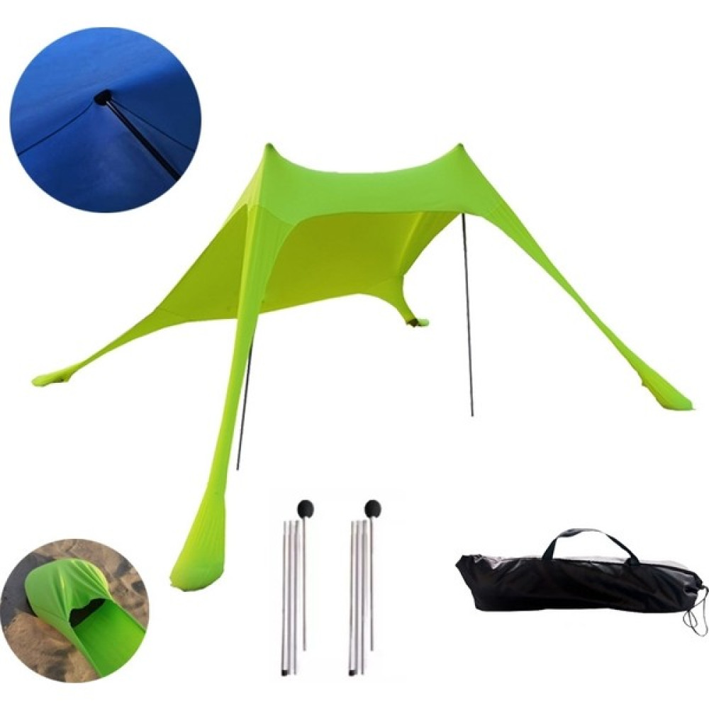 Szykd Açık Plaj Lycra Gölgelik Kamp Çadır Güneşlik Balıkçılığı Çadırı Boyut 300X300X200CM Yeşil (Yurt Dışından) Çadır Fiyatı