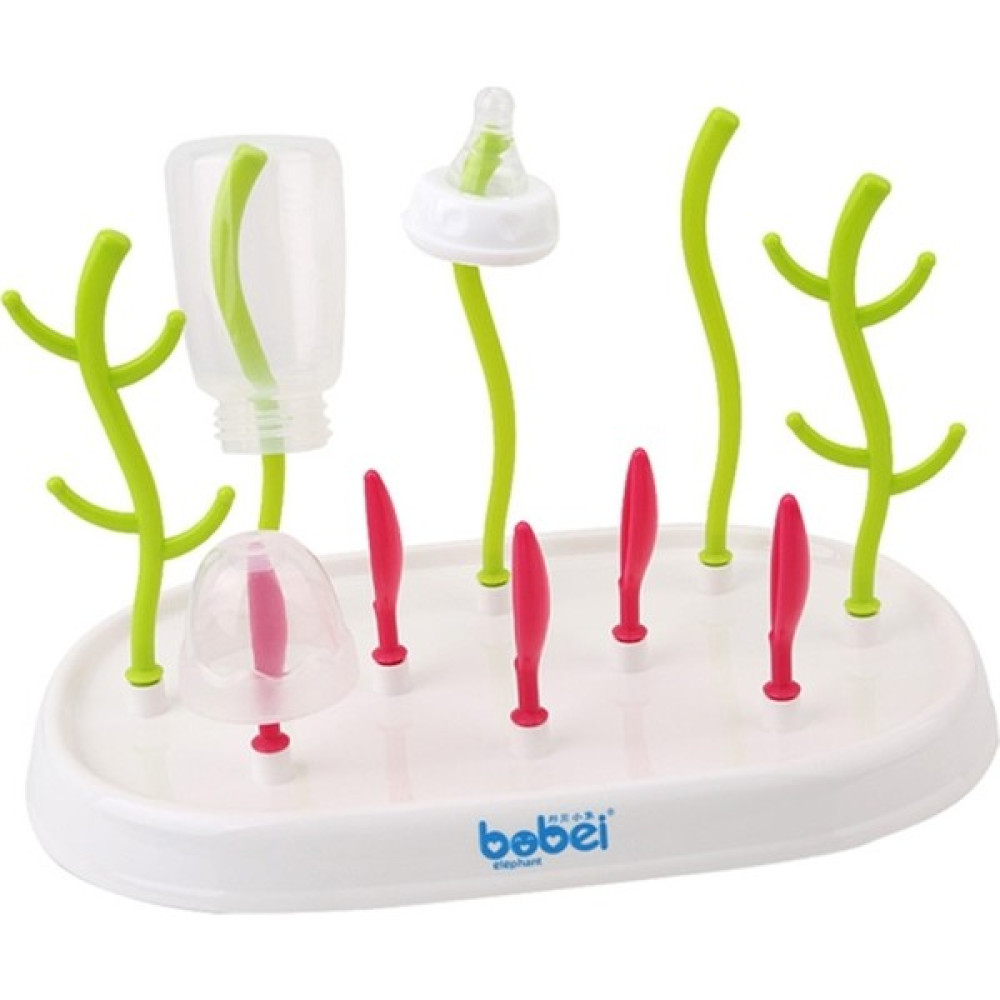 SZYKD Bobei Fil Taşınabilir Ayrılabilir Ağaç Bebek Şişe Boşaltma Raf Temizleme Kurutucu Bebek Süt Kupası Meme Emzik Tutucu (Beyaz) - 50 ml - Beyaz Biberon Fiyatı