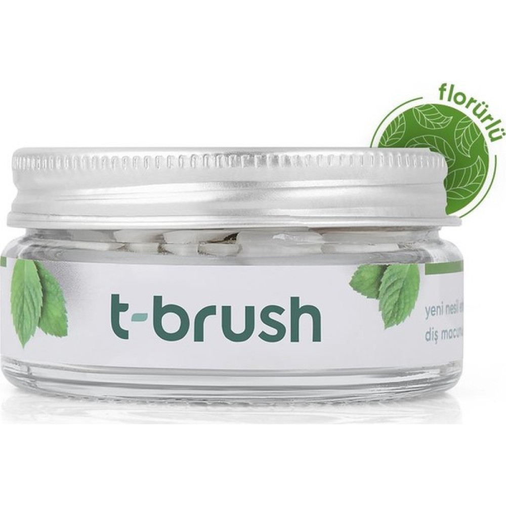 T-Brush Nane Aromalı Diş Macunu Tableti-Florürlü Diş Macunları Fiyatı