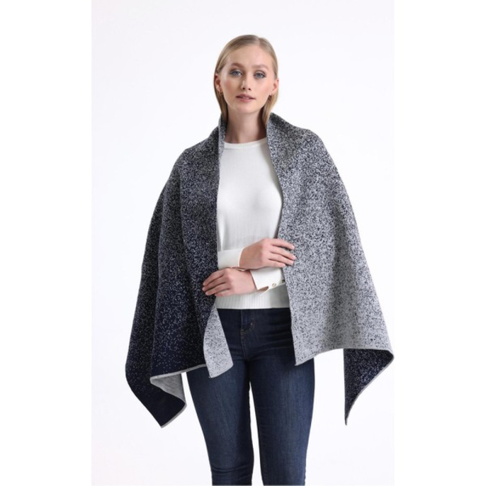 T Crazy T-Crazy Knitwear Degrade Desen Çift Katlı ve Çift Yüzlü Triko Örme Omuz Şalı Şal / Fular & Eşarp Fiyatı