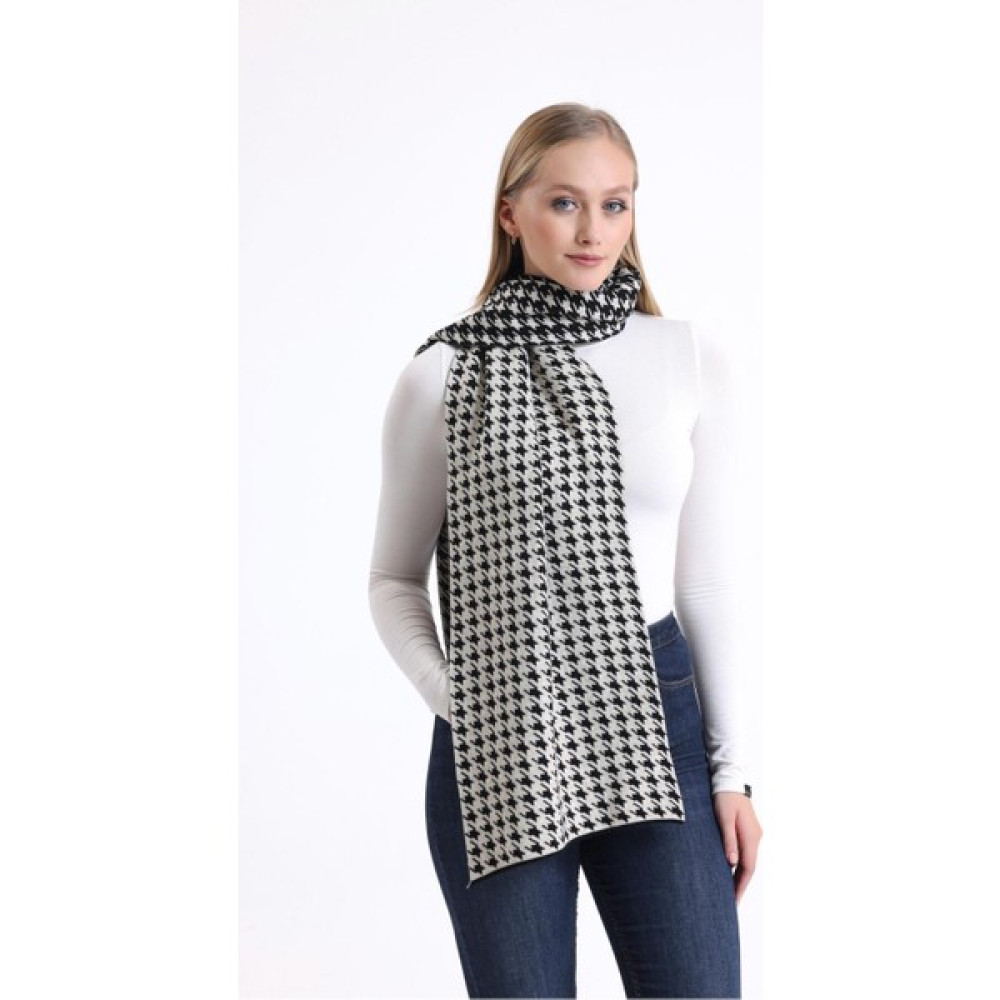 T Crazy T-Crazy Knitwear Kazayağı Desen Triko Örme Atkı Kadın Atkısı Fiyatı