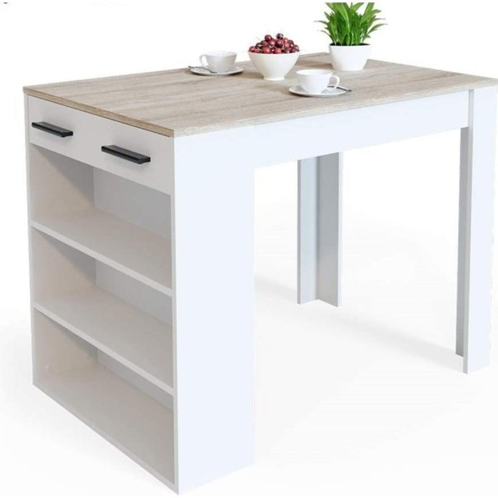 T Designo Infınıty Mutfak Adası - Mutfak MASASI-BEYAZ-120 cm Mutfak Dolabı / Mobilyası Fiyatı