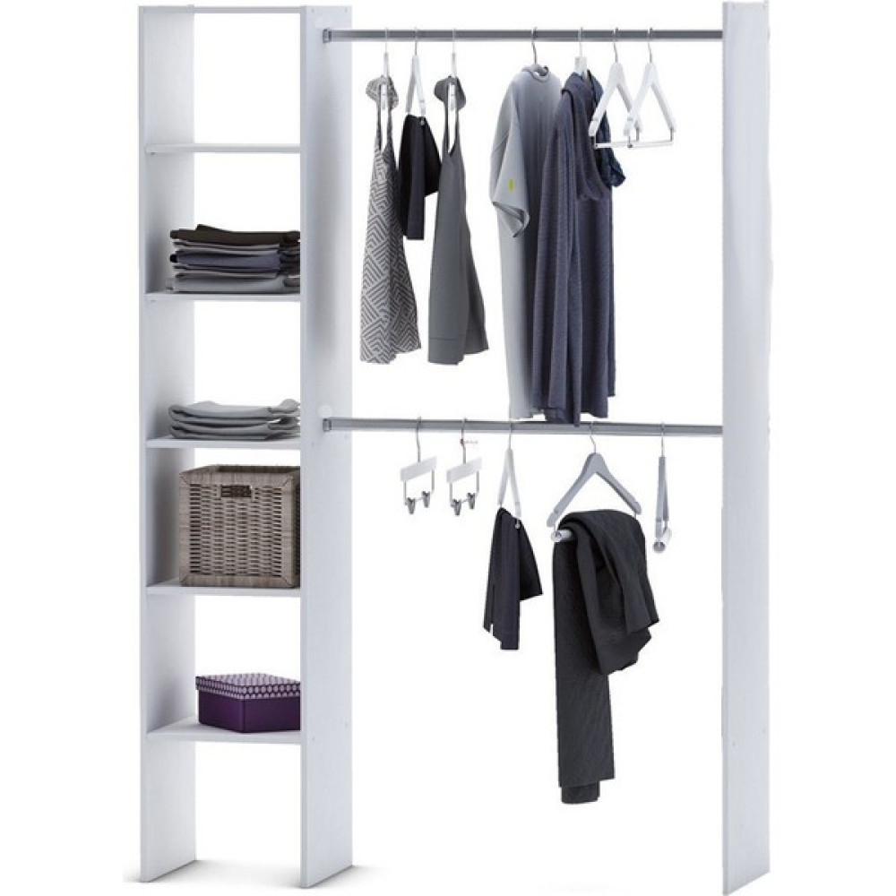 T Designo Tdesigno Efil Açık Giyinme Dolabı - Gardırop Beyaz 140 cm Gardrop & Dolap Fiyatı