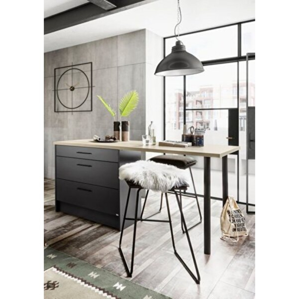 T Designo Tdesigno Pelin Mutfak Adası - Alt Modül 180 cm Antrasit Mutfak Dolabı / Mobilyası Fiyatı