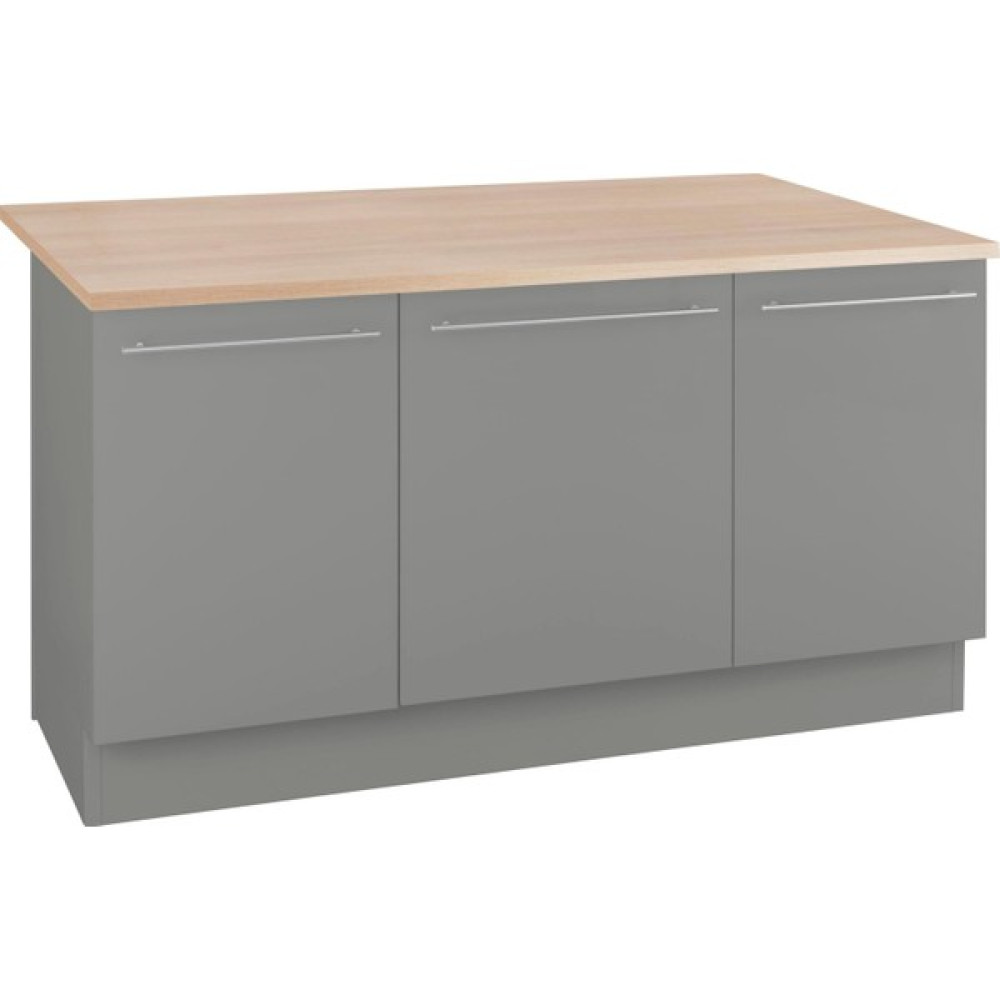 T Designo Tdesigno Stella Mutfak Adası Alt Modül 150 cm Antrasit-Tezgah Dahil Mutfak Dolabı / Mobilyası Fiyatı