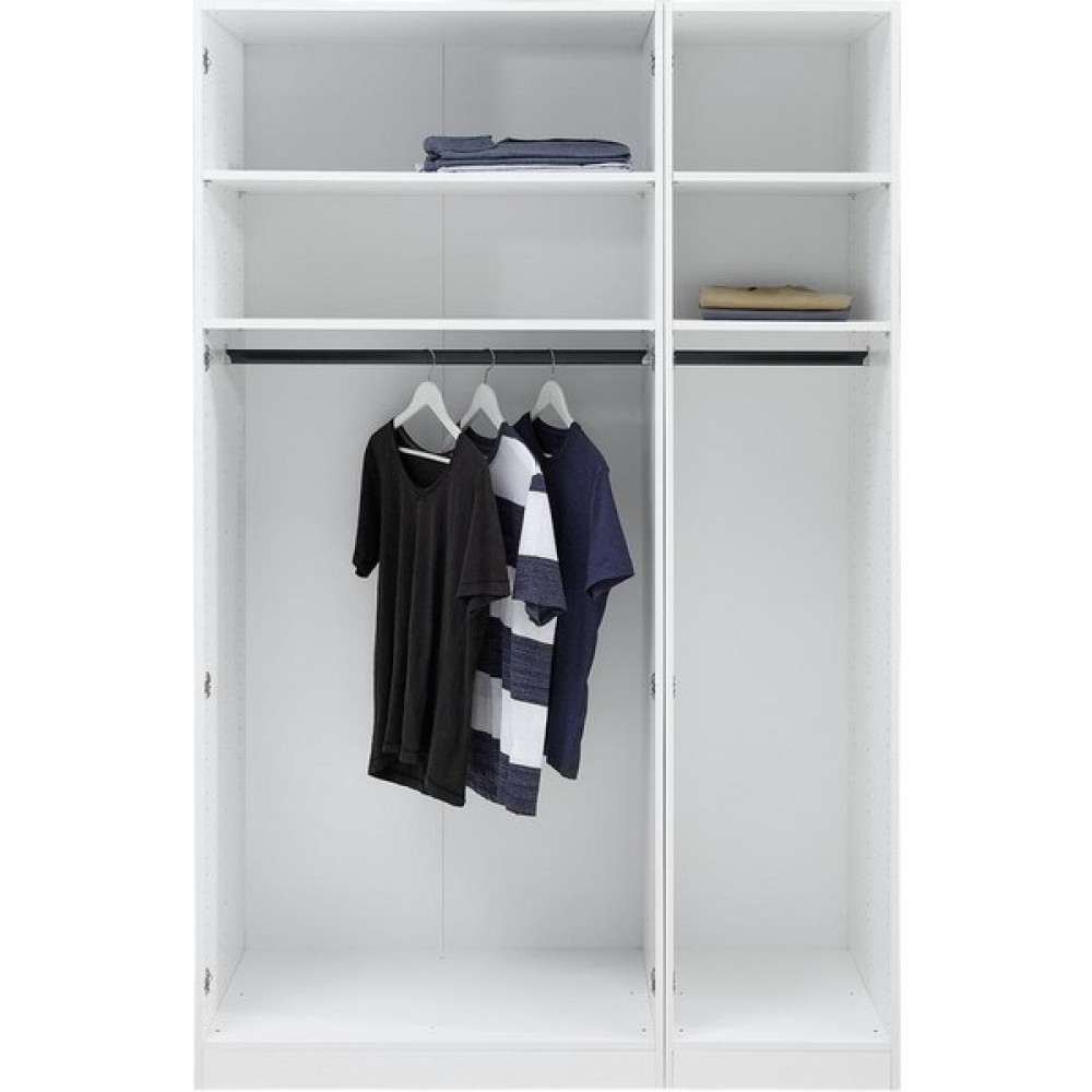 T Designo Tdesigno Tdesıgno Sezin Açık Giyinme Dolabı - Çok Amaçlı Dolap - Gardırop 120 cm Beyaz Gardrop & Dolap Fiyatı