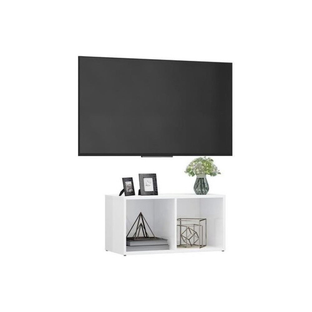 T Designo Tdesıgno Utku Televizyon Sehpası - Ünitesi -Kitaplık-Beyaz 72 cm 2 Raflı - Beyaz Tv Ünitesi / Sehpası Fiyatı