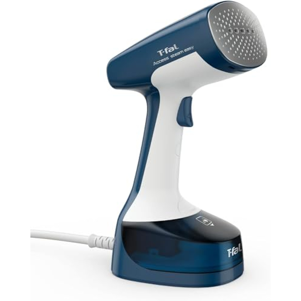 T-Fal Steam Easy Vaporizer, 150ml Capacity, Ultra Powerful and Fast for Efficient Results, Perfect for Touch-ups and Daily Needs, White and Blue, DT7111X1