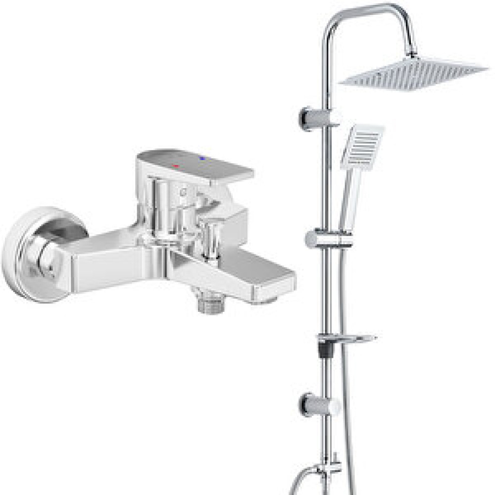 T MAY Eca Dalia Banyo Bataryası+t-may Banyo Çam Kare Tepe Duş Takımı Seti Paslanmaz Krom Bataryalar Fiyatı