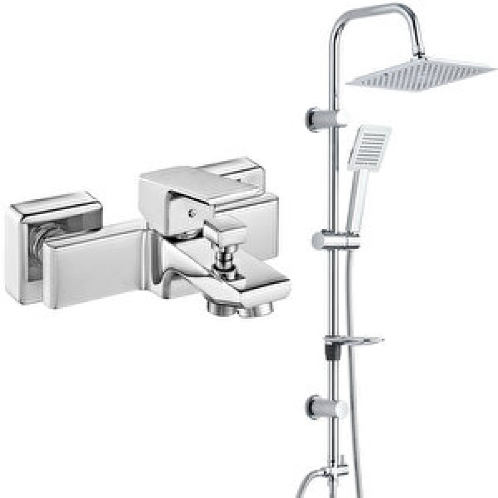 T MAY Eca Tiera Banyo Bataryası+t-may Banyo Çam Kare Tepe Duş Takımı Seti Paslanmaz Krom Bataryalar Fiyatı