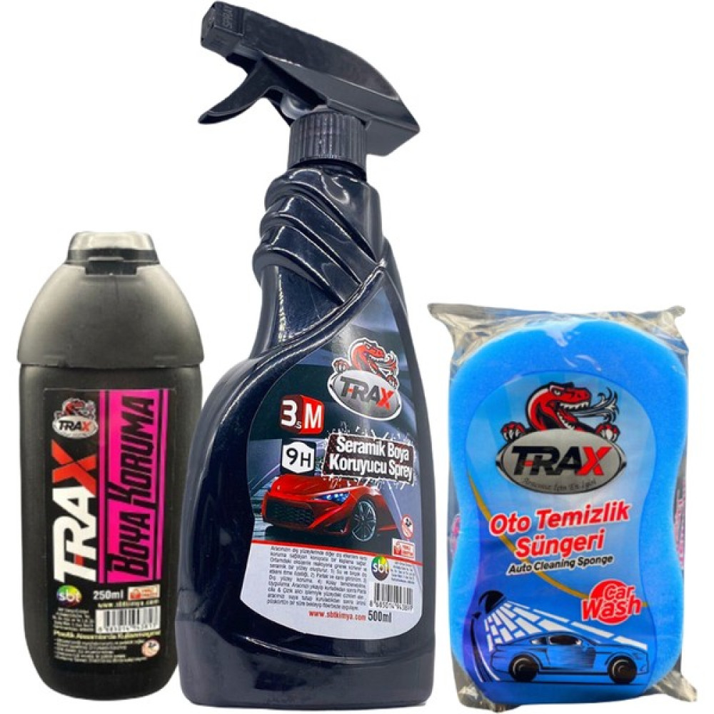 T-Rax Araba Oto 3m Seramik Boya Koruyucu Sprey 500 ml - Boya Koruma Parlatma Sıvısı -Araç Yıkama Süngeri Oto Genel Temizlik Fiyatı