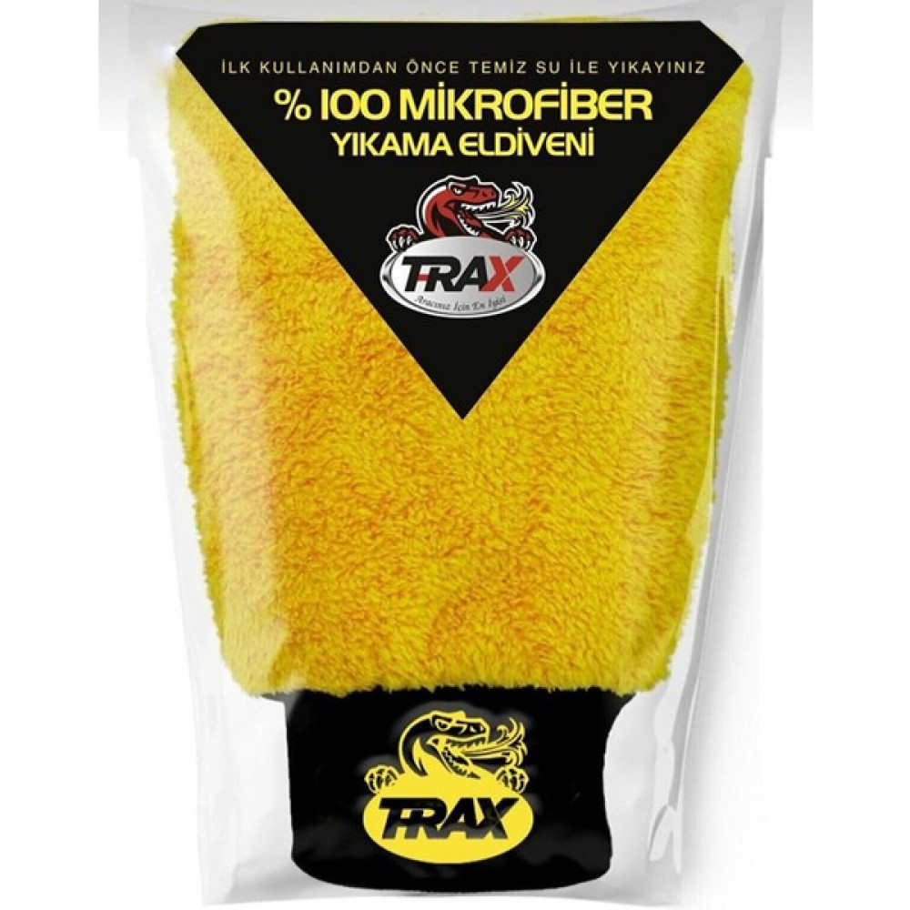 T-Rax Oto & Ev Yıkama ve Cila Eldiveni Mikrofiber Araç Yıkama Eldiveni - SARI Oto Bakım Bezleri Fiyatı