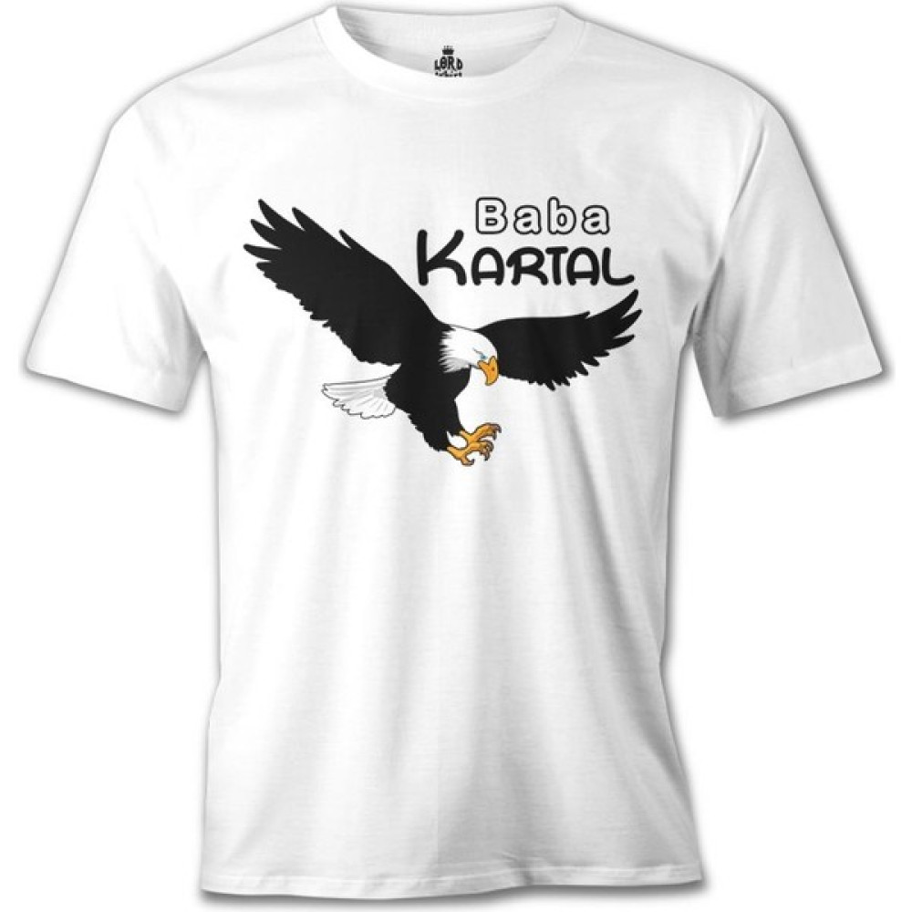 T-Shirt Baba Kartal Beyaz Erkek Tshirt Erkek T-shirt Fiyatı