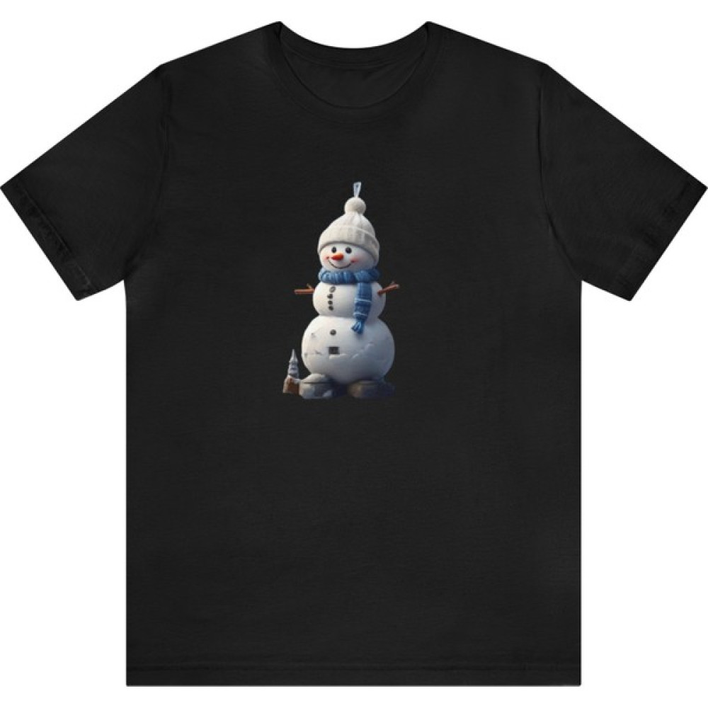 T-Shirt Cin / Kardan Adam Baskılı Siyah Renk Tişört Bayan T-shirt Fiyatı