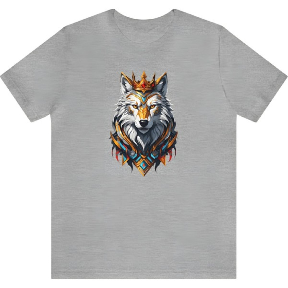 T-Shirt Cin / Kral Kurt Baskılı Gri Renk Tişört Erkek T-shirt Fiyatı