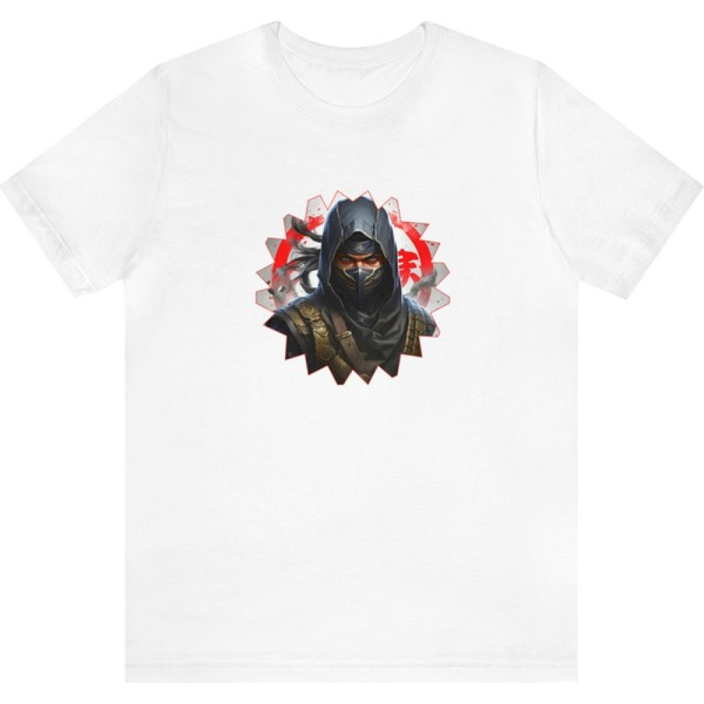 T-Shirt Cin / Ninja Baskılı Beyaz Renk Tişört Erkek T-shirt Fiyatı