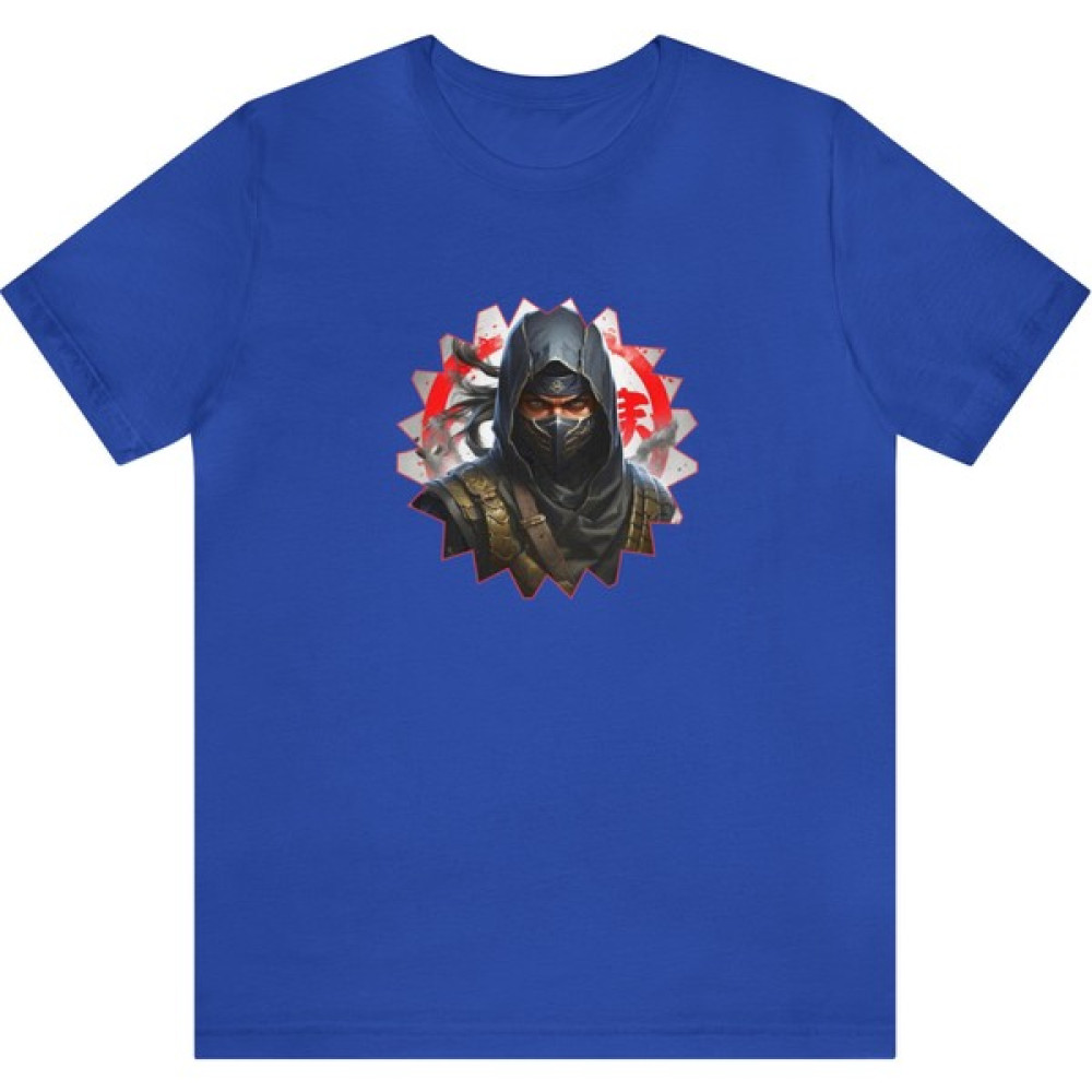 T-Shirt Cin / Ninja Baskılı Saks Mavi Renk Tişört Erkek T-shirt Fiyatı