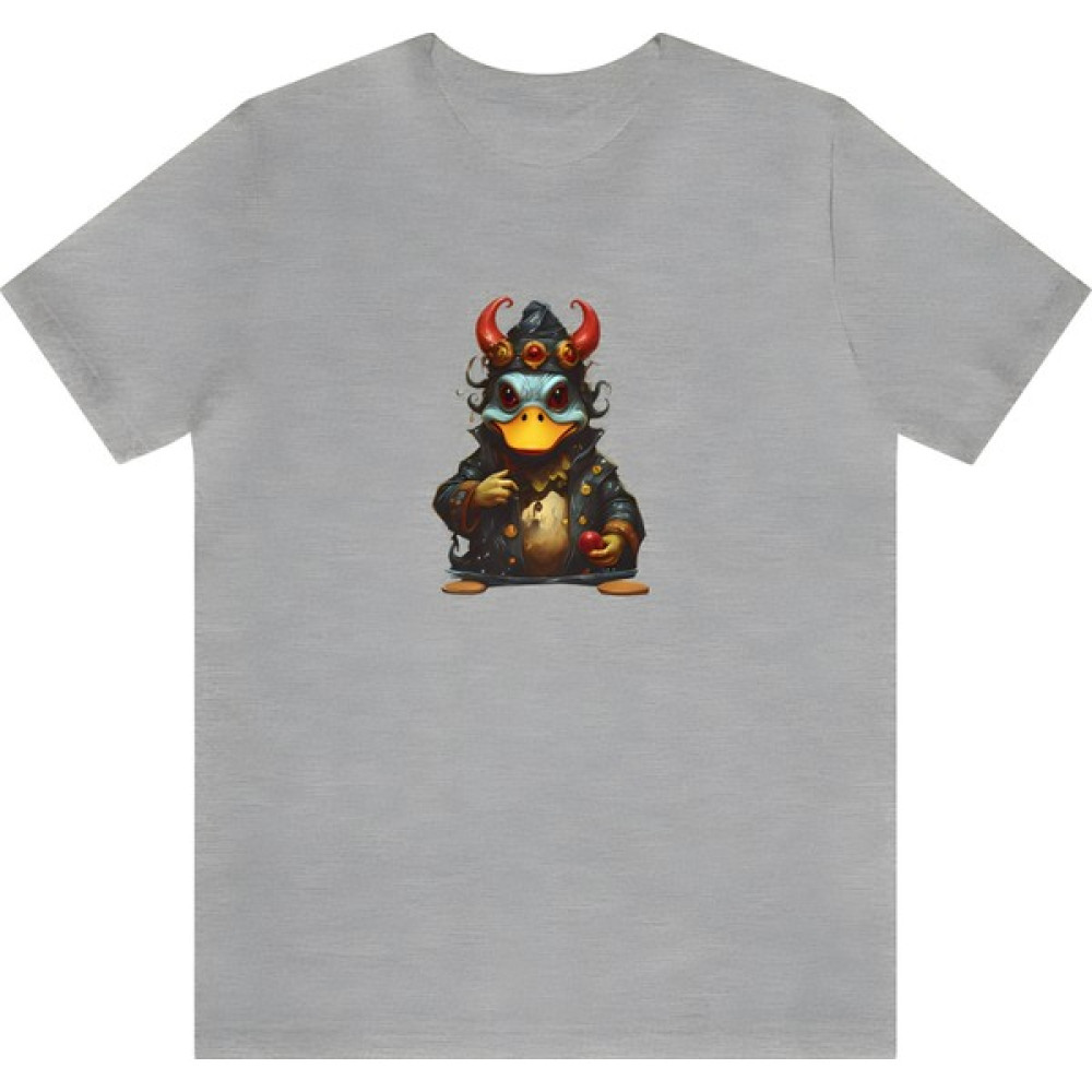 T-Shirt Cin / Ördek Baskılı Gri Renk Tişört Bayan T-shirt Fiyatı