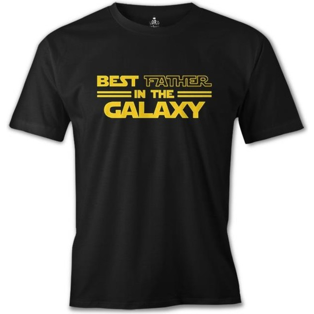 T-Shirt Star Wars - Best Father Siyah Erkek Tshirt Erkek T-shirt Fiyatı