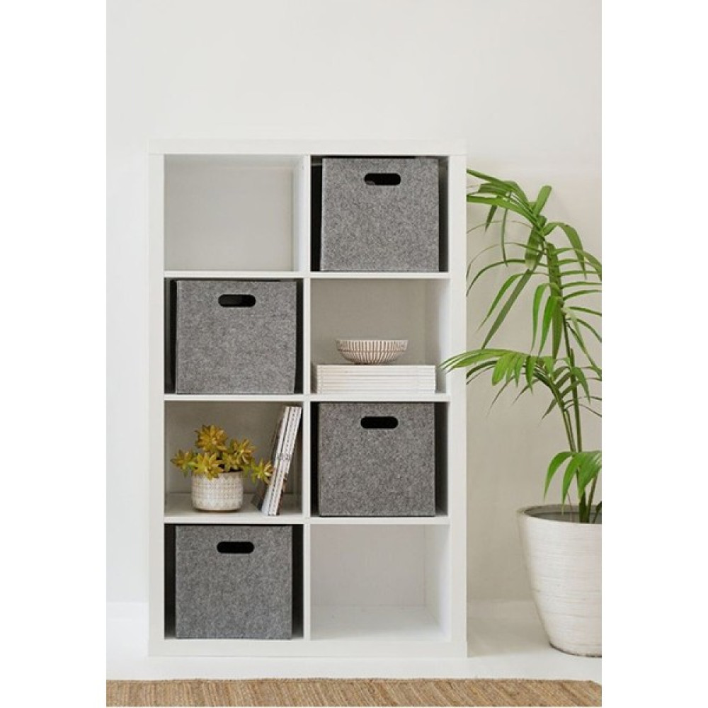 Taalu Çok Amaçlı Keçe Organizer Dolap Içi Düzenleyici 30 x 30 x 30 cm - Açık Gri Eşya Saklama Kutusu Fiyatı