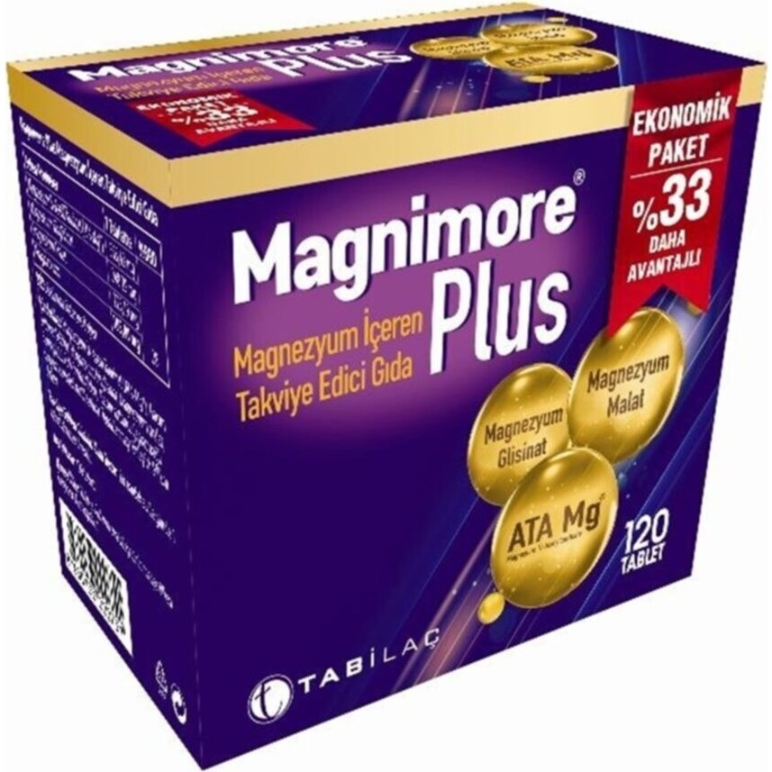 Tab İlaç Magnimore Plus 120 Tablet - -- Diğer Fiyatı