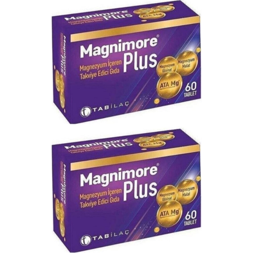 Tab İlaç Magnimore Plus Magnezyum Içeren Takviye Edici Gıda 60 Tablet 2'Li Set - 1 Diğer Fiyatı