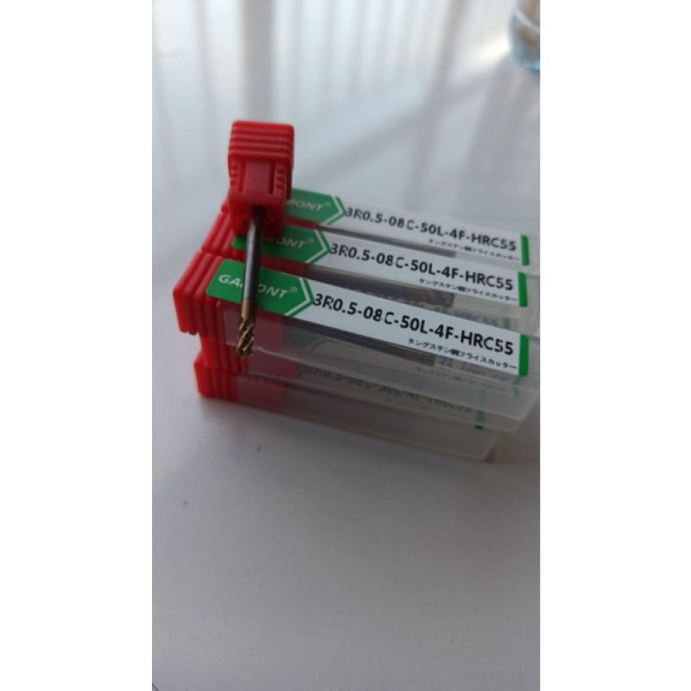 Tabaş Tungsten Çelik Karbür Nano Kaplama 3R0.5-08C-50L-4F-HRC55 Gamont D3XR0.5X50LX4F Cnc 1ADET Oto Boyaları Fiyatı