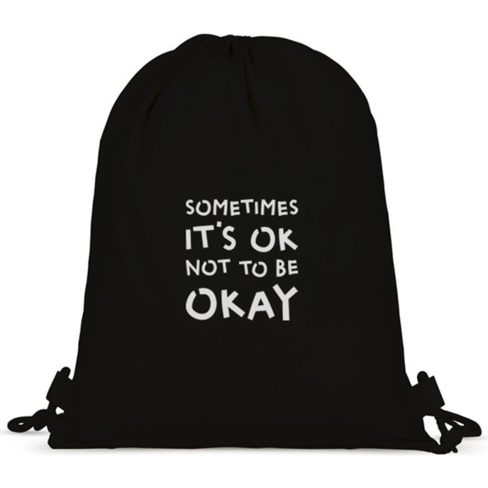 Tabby Design Okay Motto Baskılı Büzgülü Sırt Çantası Bayan Sırt Çantası Fiyatı