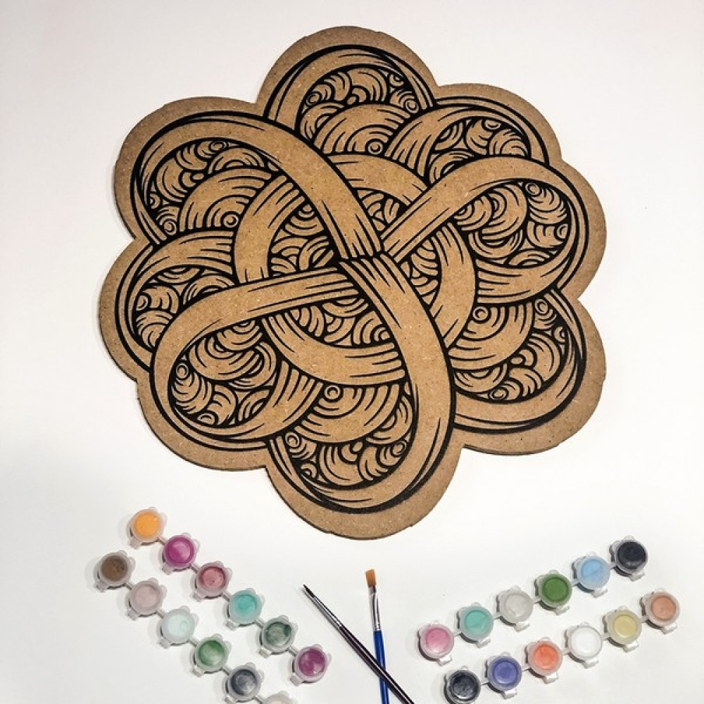 Tabdiko Mandala Ahşap Boyama Seti AHM0011 Sanatsal Malzemeler Fiyatı