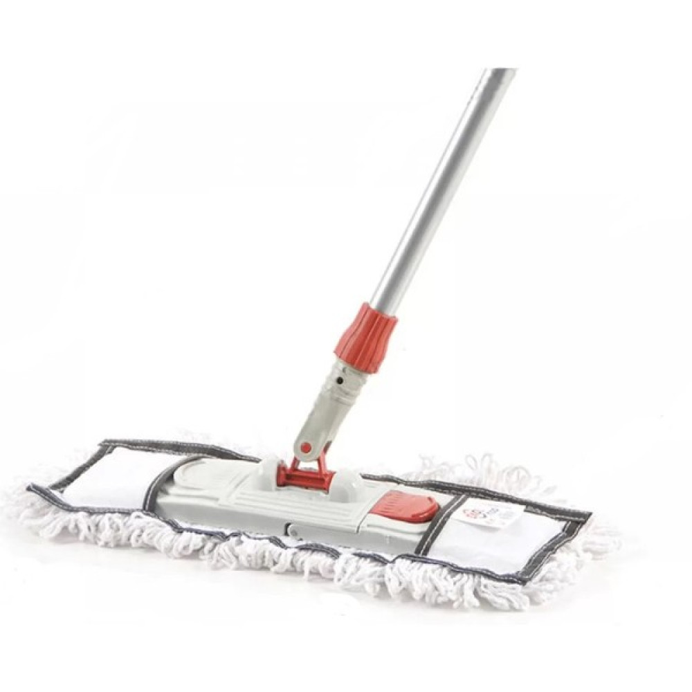 Tablet Palet Nemli Yedek Mop Takımı Seti - 60 Cm Nemli Mop + Katlanır Aparat + Metal Vidalı Sap - Beyaz Temizlik Malzemeleri Fiyatı