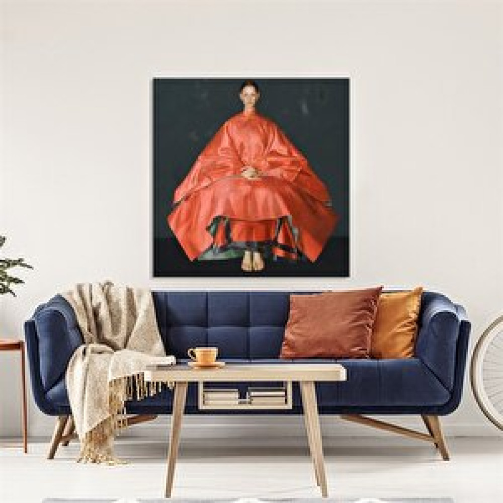 Tablo Life Çin Prensesi - Yağlı Boya Dokulu Tablo Çerçeve - Gold 120x120 cm Tablo & Poster Fiyatı