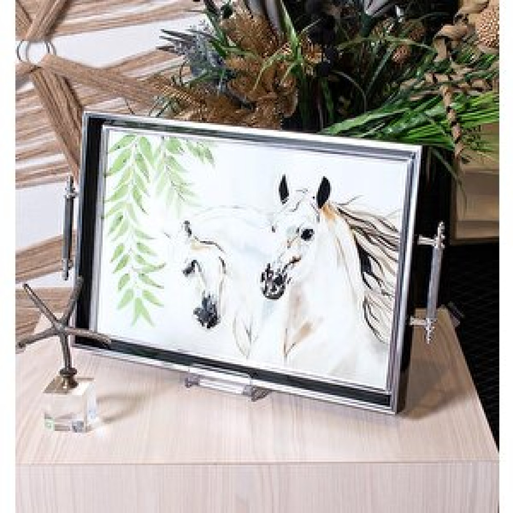 Tablo Life Dekorati̇f Lux Sunum Çay Söz Ni̇şan Tepsi̇si̇ 30x45 cm Tepsiler / Fırın Kapları Fiyatı