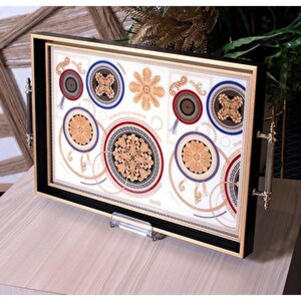 Tablo Life Dekorati̇f Lux Sunum Tepsi̇si̇ Söz Ni̇şan Çay 30x45 cm Tepsiler / Fırın Kapları Fiyatı