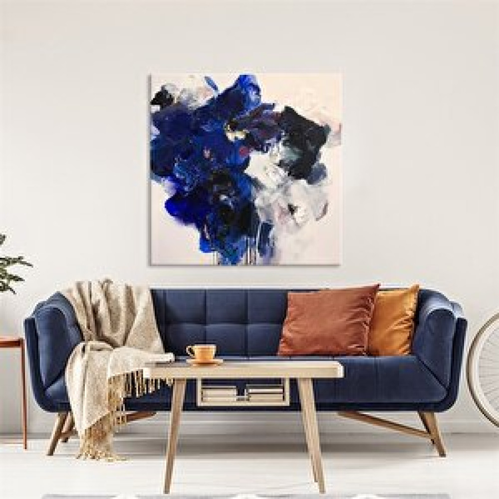 Tablo Life Fall In Flower - Yağlı Boya Dokulu Tablo Çerçevesiz 80x80 cm Tablo & Poster Fiyatı